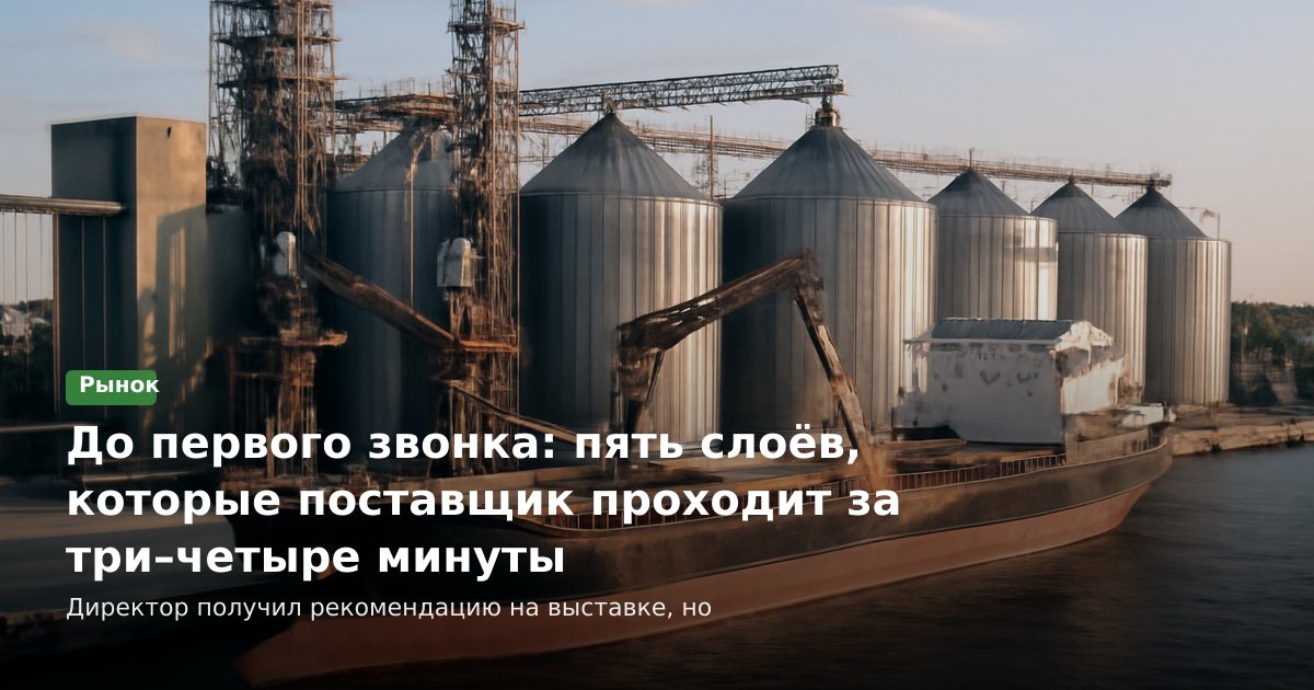 До первого звонка: пять слоёв, которые поставщик проходит за три–четыре минуты