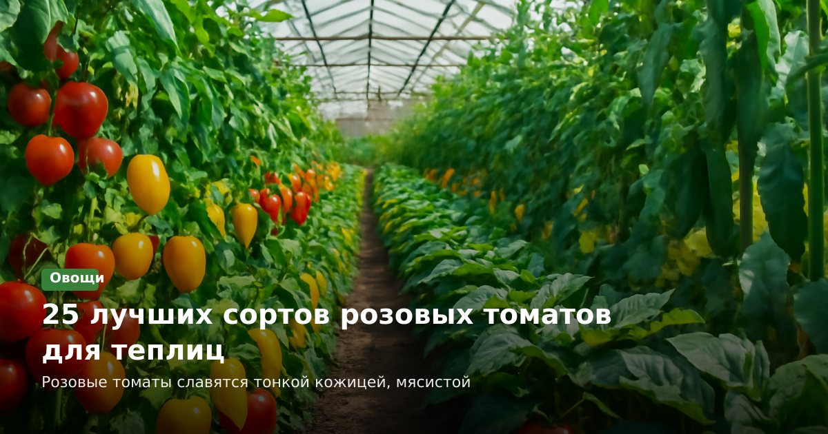 25 лучших сортов розовых томатов для теплиц