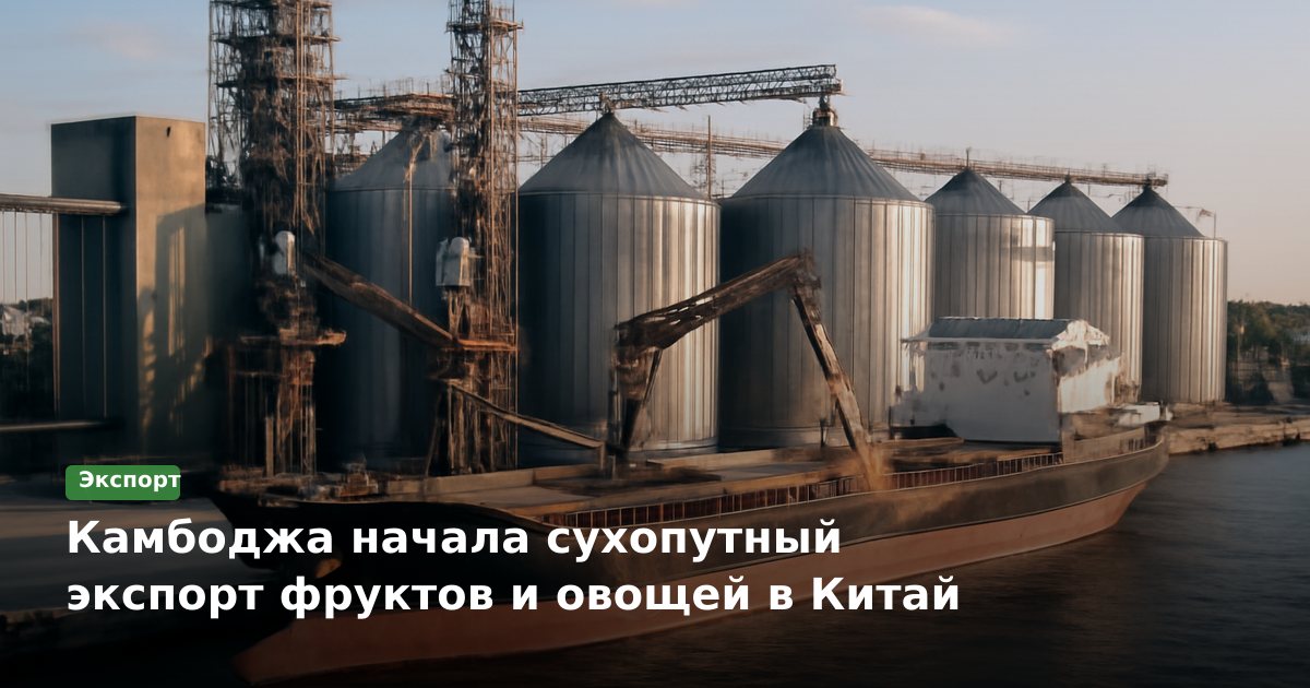 Камбоджа начала сухопутный экспорт фруктов и овощей в Китай