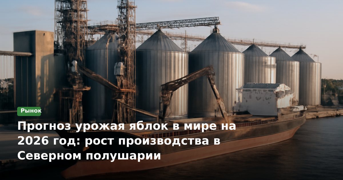 Прогноз урожая яблок в Северном полушарии на 2026 год и последствия для рынка РФ/СНГ