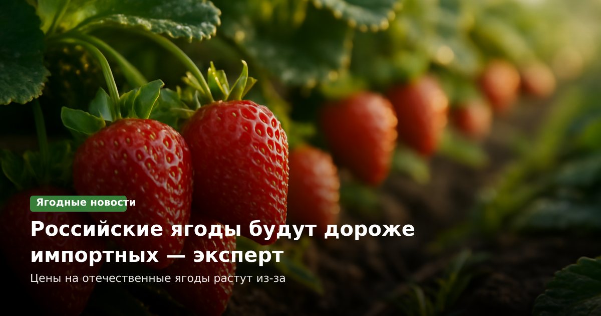 Российские ягоды будут дороже импортных — эксперт